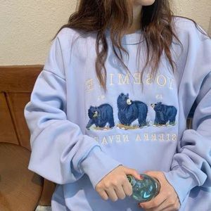 COPY - John Galt Light Blue Yosemite Crew Neck Sweatshirt